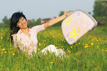 Image showing Woman on holiday