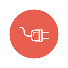 Image showing Plug thin line icon
