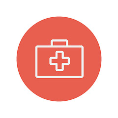 Image showing First aid kit thin line icon