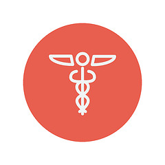 Image showing Medical symbol thin line icon