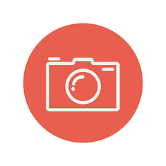 Image showing Camera thin line icon