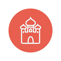 Image showing Mosque thin line icon