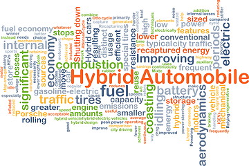 Image showing Hybrid Automobile background concept