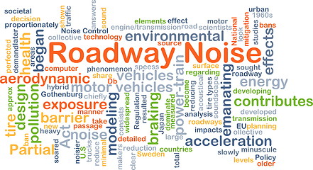 Image showing Roadway noise background concept