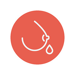 Image showing Breastmilk thin line icon