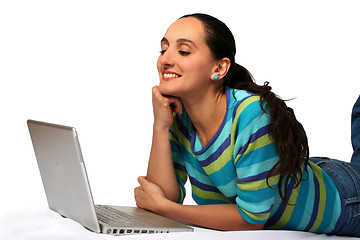 Image showing Enjoying the internet