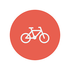 Image showing Bicycle thin line icon