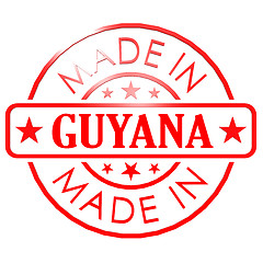 Image showing Made in Guyana red seal