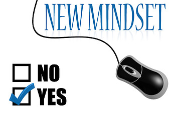 Image showing New mindset check mark