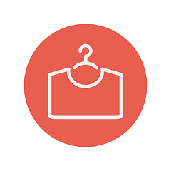 Image showing Shirt on hanger thin line icon