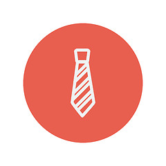 Image showing Necktie thin line icon