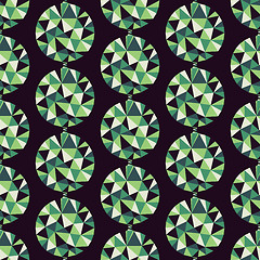 Image showing Geometric seamless pattern with gems. Vector illustration.