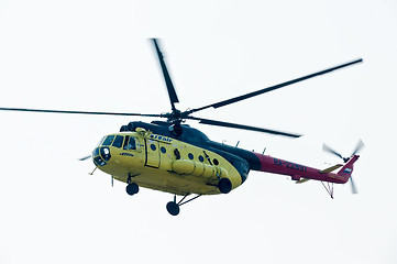 Image showing MI-8 helicopter flying