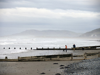 Image showing beach stroll