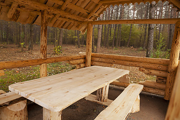 Image showing wooden arbor  