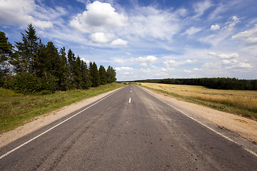 Image showing the asphalted road  