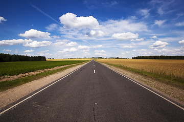 Image showing the asphalted road  