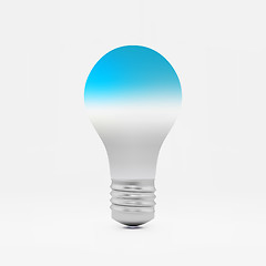 Image showing Lightbulb idea symbol. 3d vector illustration. 