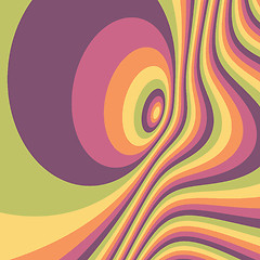 Image showing Abstract swirl background. Pattern with optical illusion. 