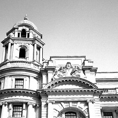 Image showing old architecture in england london europe wall and history