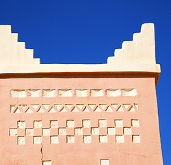 Image showing todra  the history in maroc africa  minaret religion and  blue  