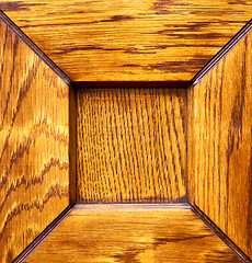 Image showing    cardano campo abstract   rusty brass brown knocker in a  door