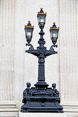 Image showing europe in the wall of london lantern and abstract illumination