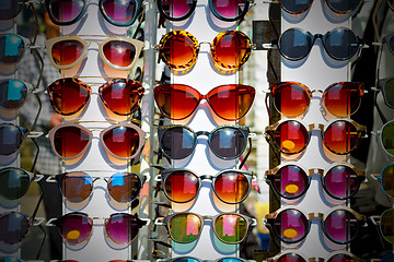 Image showing in london glass and sunglasses in the light and reflex