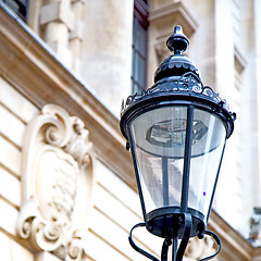 Image showing europe in the wall of london lantern and abstract illumination