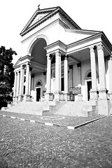 Image showing old architecture in italy europe milan religion and sunlight