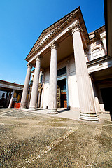 Image showing beautiful old architecture in italy europe    and sunlight