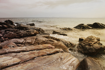 Image showing island with rocks