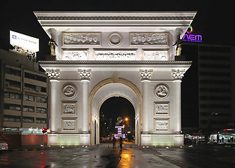 Image showing Macedonia Gate Skopje