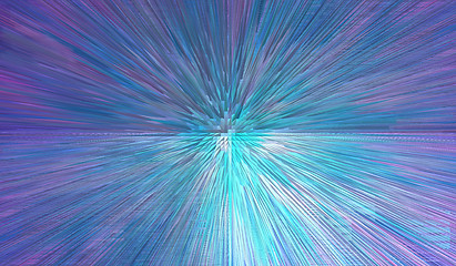 Image showing blue abstract texture with sharp beams