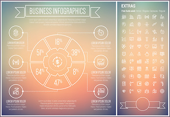 Image showing Business Line Design Infographic Template