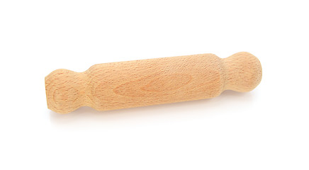 Image showing Wooden rolling pin