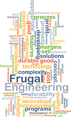 Image showing Frugal engineering background concept