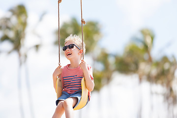 Image showing kid at vacation