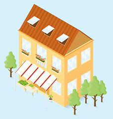 Image showing Vector 3d Flat Isometric House