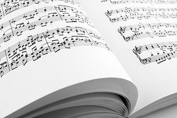 Image showing Pages of a music book