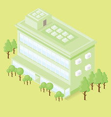 Image showing Vector 3d Flat Isometric Office Building