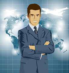 Image showing Vector Businessman In Suit