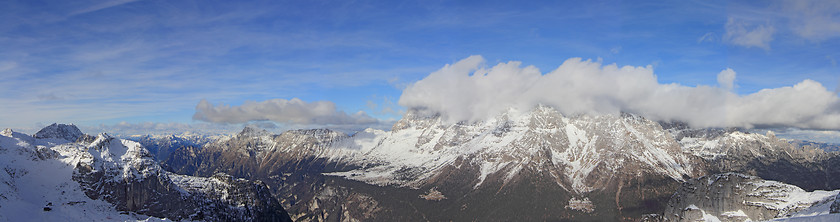 Image showing Panorama of mountains4