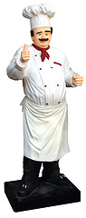 Image showing Statue of chef