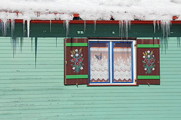 Image showing Wooden window