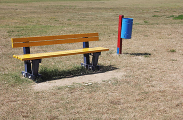 Image showing Yellow bench