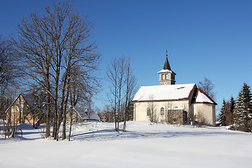 Image showing Church in the snow 