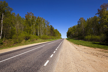 Image showing the asphalted road  