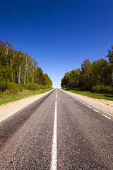 Image showing the asphalted road  