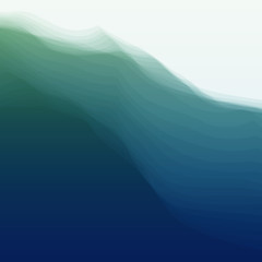 Image showing Water Wave. Vector Illustration For Your Design. 